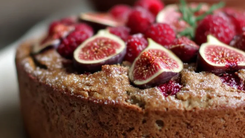 Spiced Fig & Raspberry Cake Recipe