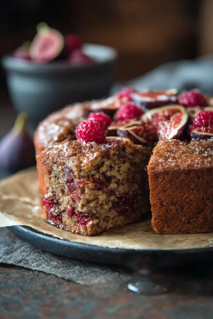 Spiced Fig & Raspberry Cake Recipe