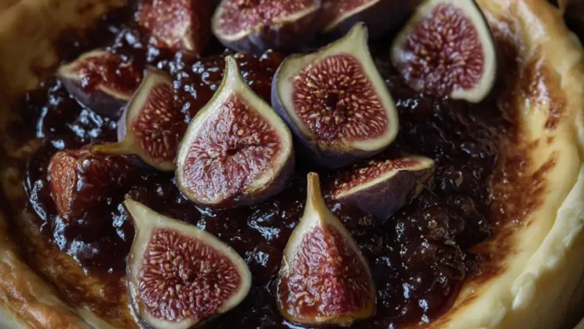 Fig Basque Cheesecake