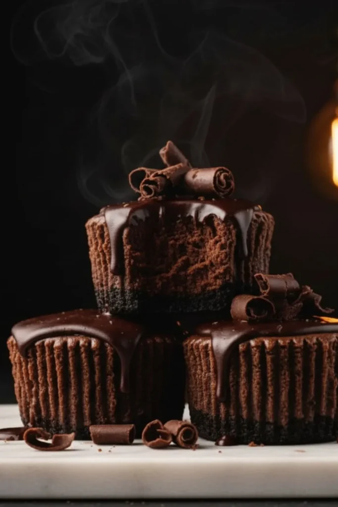 Chocolate Cheesecake Cupcakes with Ganache Frosting