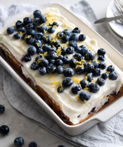 Pioneer Woman Blueberry Lemon Sheet Cake 1