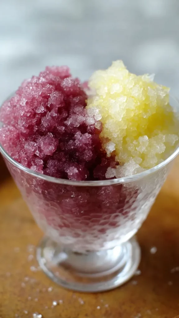 Pioneer Woman Lemon and Grape Granita