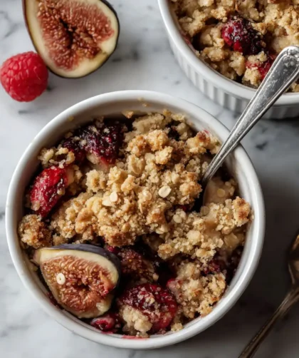 Pioneer Woman Spiced Fig & Raspberry Crumble Recipe