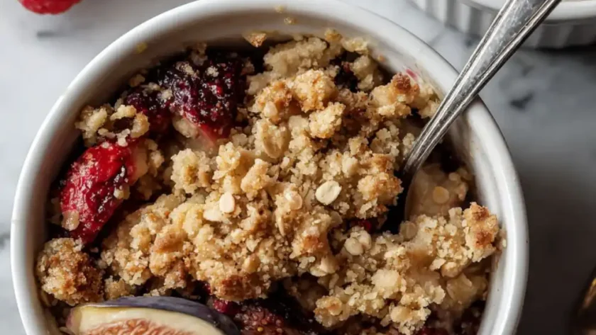 Pioneer Woman Spiced Fig & Raspberry Crumble Recipe