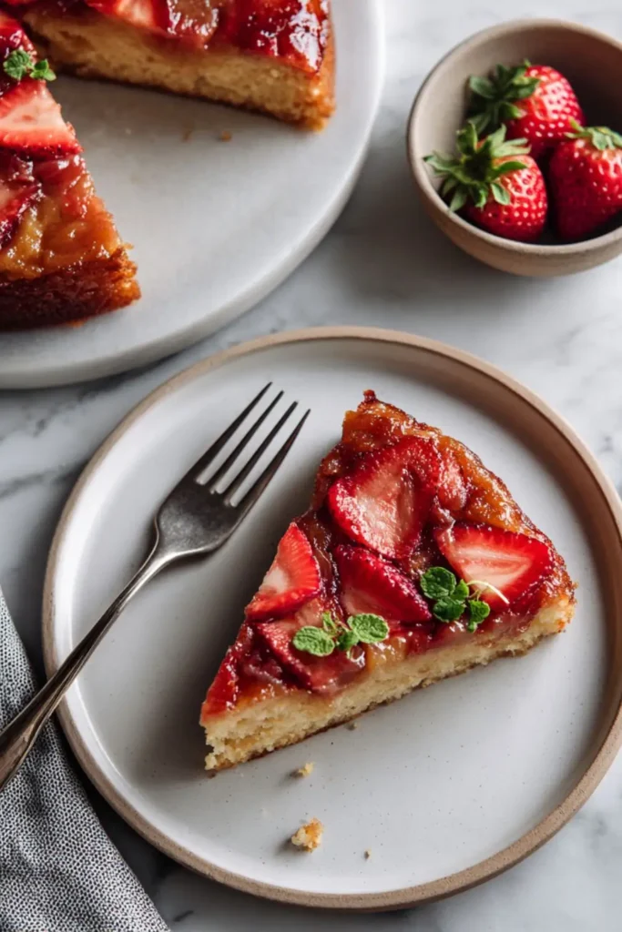 Pioneer Woman Strawberry Rhubarb Upside Down Cake