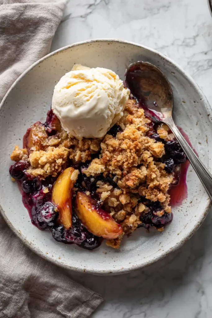 Pioneer Woman Blueberry Nectarine Crisp