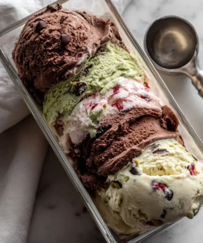 Pioneer Woman No Churn Spumoni Ice Cream