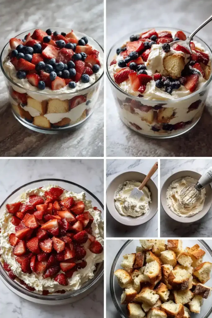 Pioneer Woman Red White and Blue Trifle