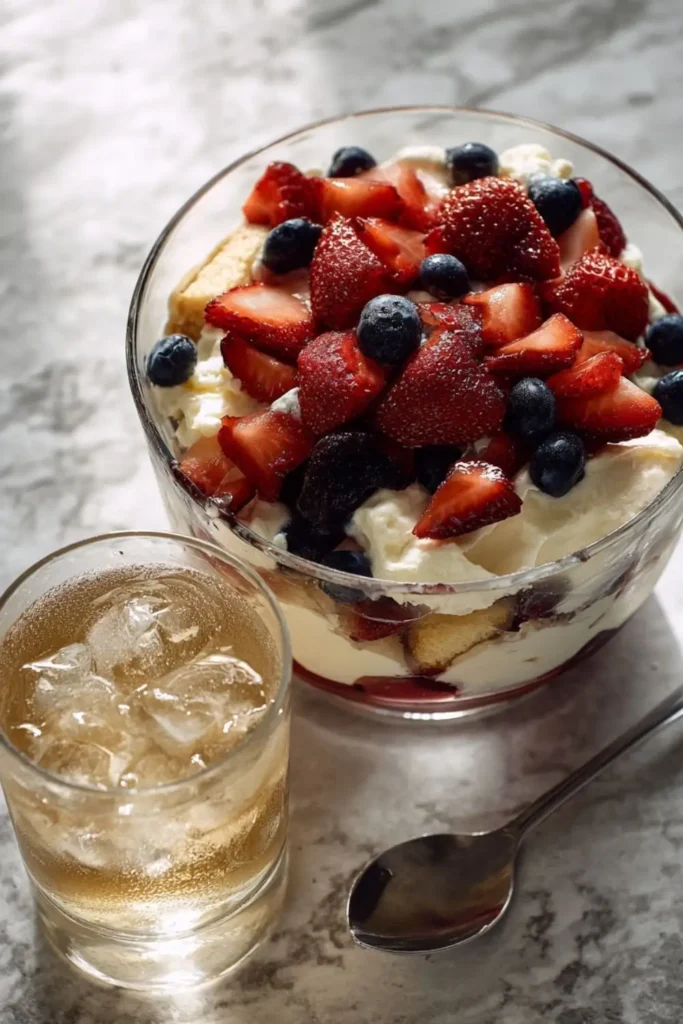 Pioneer Woman Red White and Blue Trifle