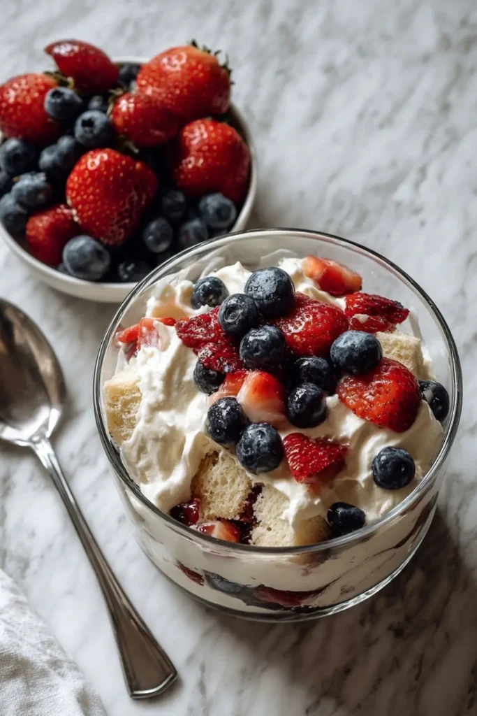 Pioneer Woman Red White and Blue Trifle