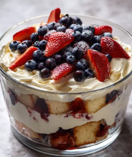 Pioneer Woman Red White and Blue Trifle
