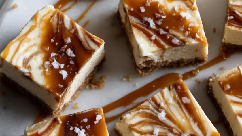 Pioneer Woman Salted Caramel Cheesecake Squares