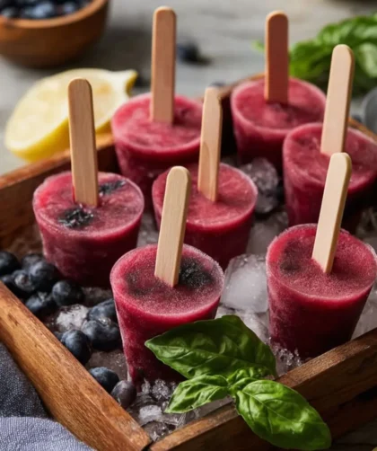 Pioneer Woman Blueberry Basil Lemonade Pops