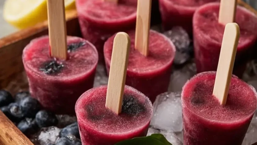 Pioneer Woman Blueberry Basil Lemonade Pops