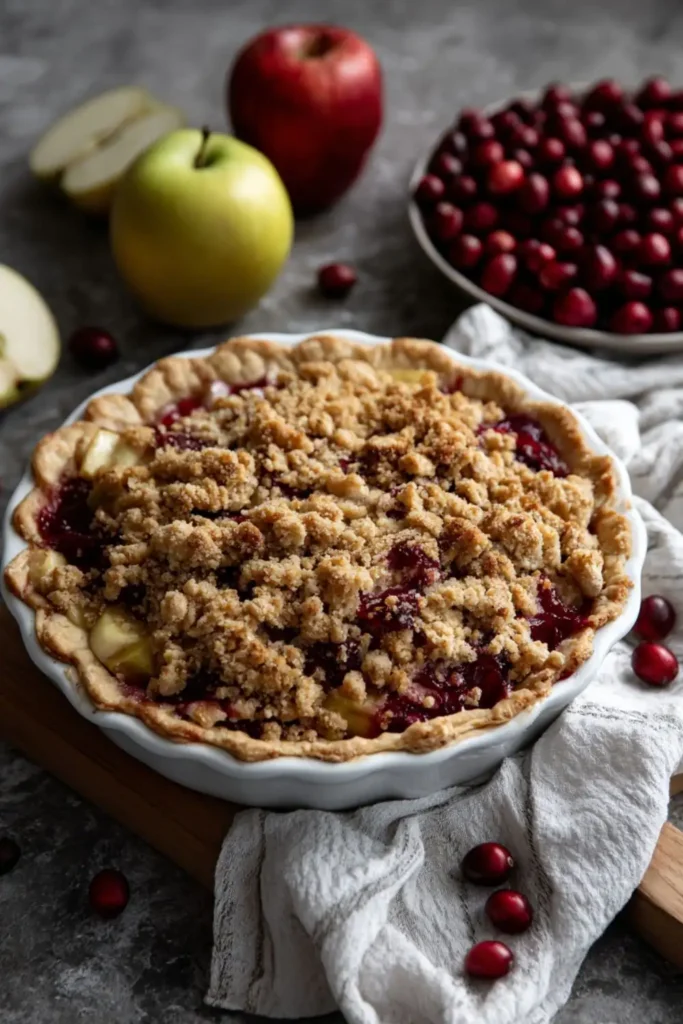 Pioneer Woman Cranberry Apple Crumb Pie