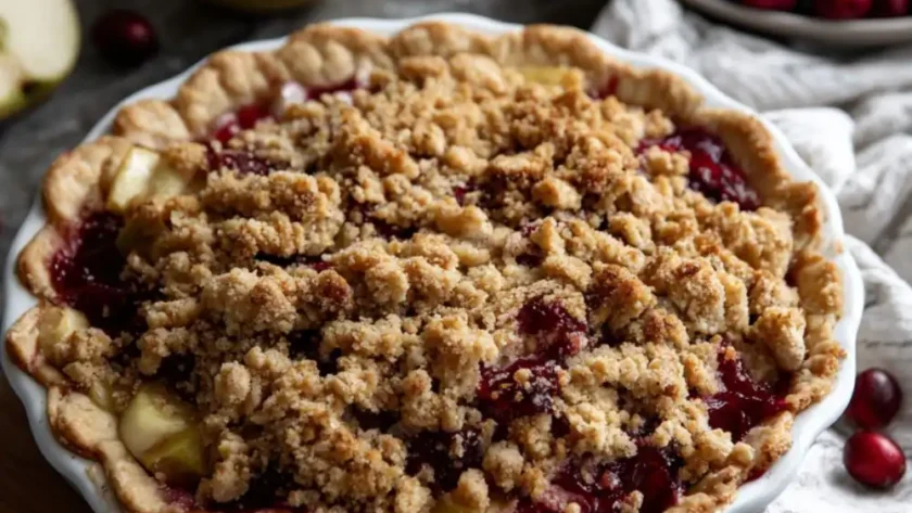 Pioneer Woman Cranberry Apple Crumb Pie
