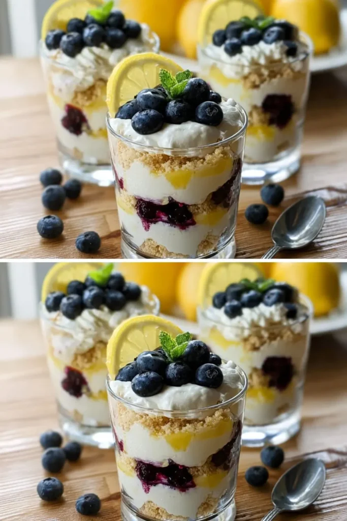 Pioneer Woman Individual Lemon Blueberry Trifles
