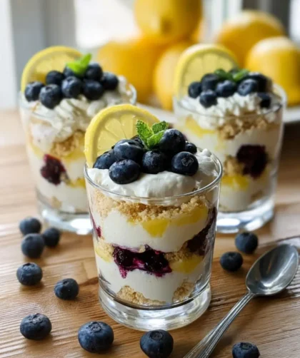 Pioneer Woman Individual Lemon Blueberry Trifles