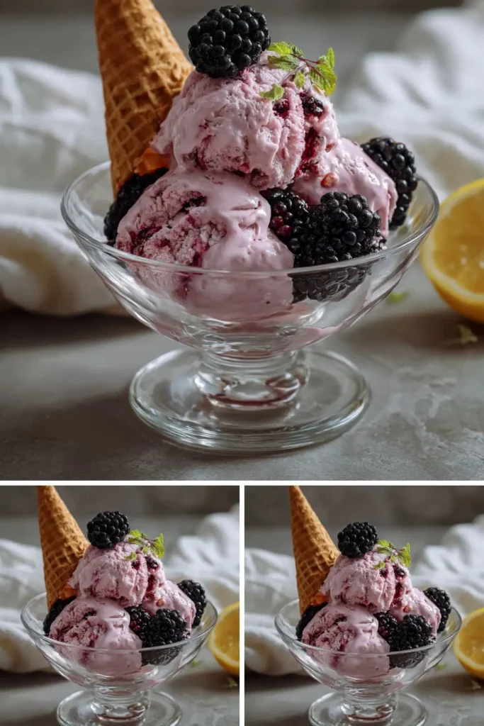 Pioneer Woman Blackberry Ice Cream 