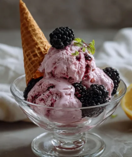 Pioneer Woman Blackberry Ice Cream