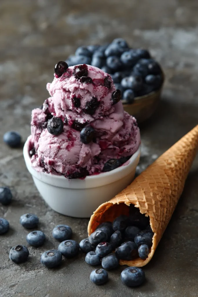 Pioneer Woman Blueberry Ice Cream