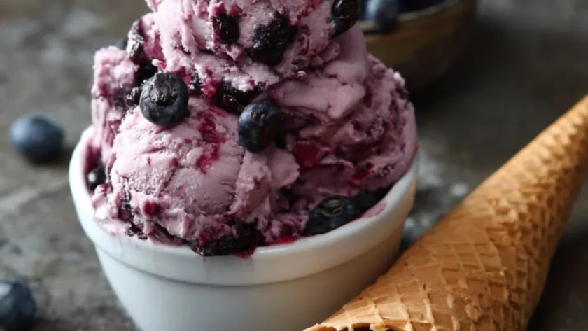 Pioneer Woman Blueberry Ice Cream