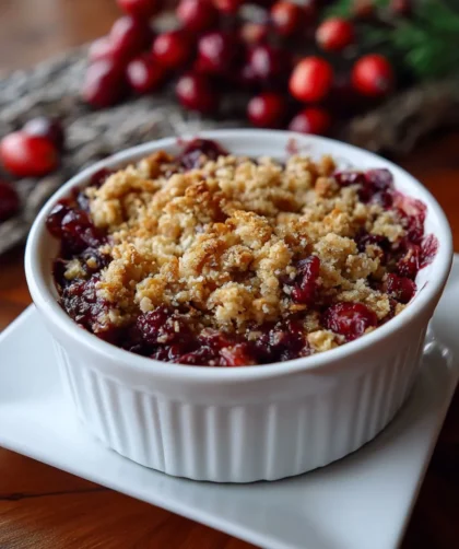 Pioneer Woman Cranberry Crisp