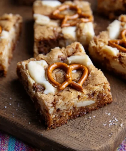 Pioneer Woman White Chocolate Pretzel Blondies