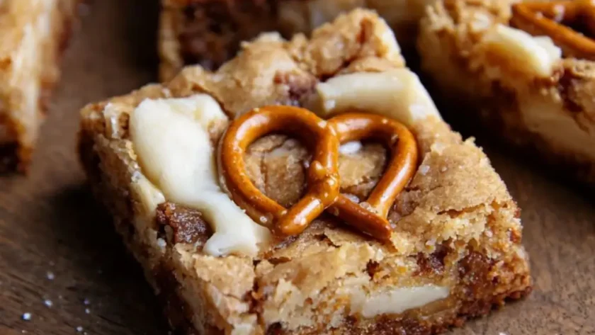 Pioneer Woman White Chocolate Pretzel Blondies