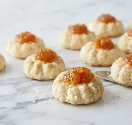 Apricot Cream Cheese Thumbprints