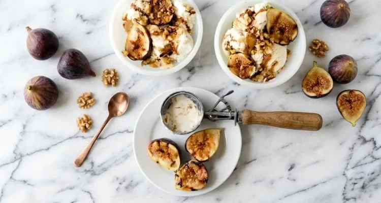 Balsamic Fig And Mascarpone Ice Cream