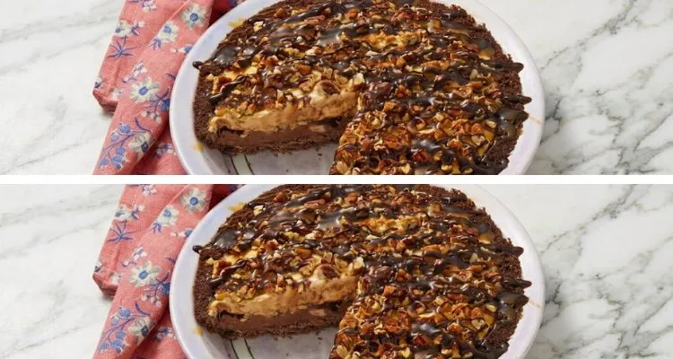 Pioneer Woman Caramel-Chocolate-Pecan Ice Cream Pie