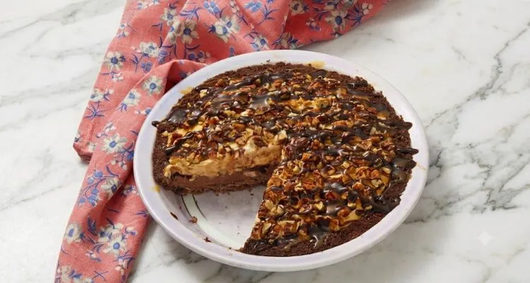 Pioneer Woman Caramel-Chocolate-Pecan Ice Cream Pie