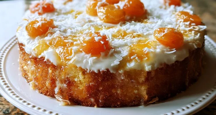 Lemon Coconut Apricot Cake Recipe