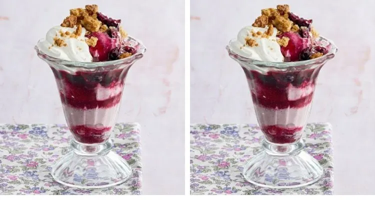 Pioneer Woman Blueberry Crumble Sundaes