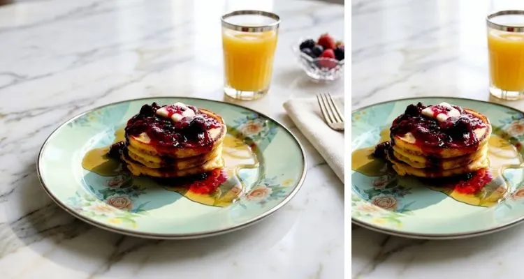 Pioneer Woman Cornmeal Pancakes with Blackberry Syrup
