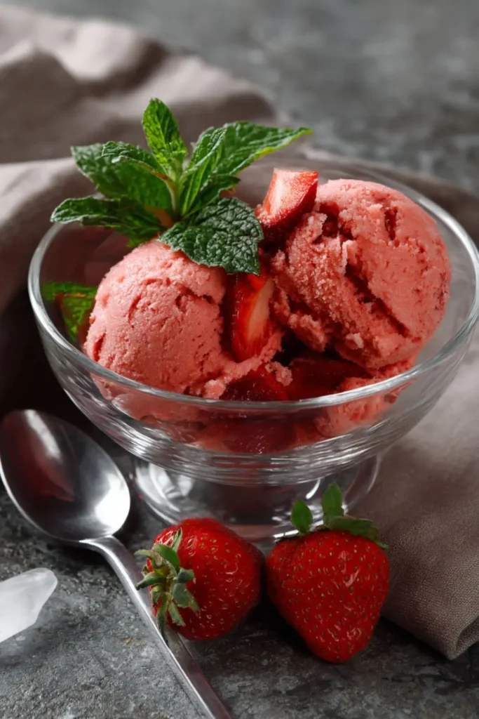 Pioneer Woman Easy Strawberry Sorbet