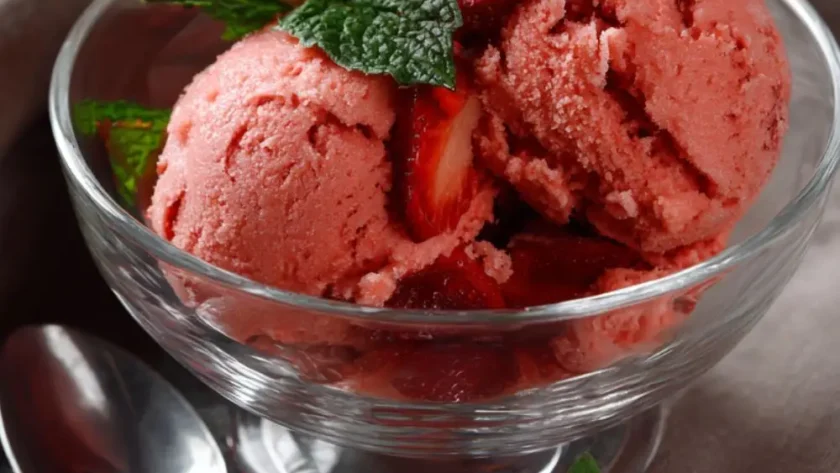 Pioneer Woman Easy Strawberry Sorbet