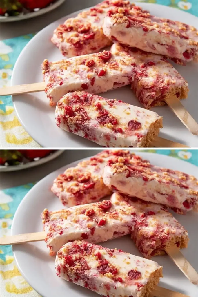 Pioneer Woman Homemade Strawberry Shortcake Ice Cream Bars