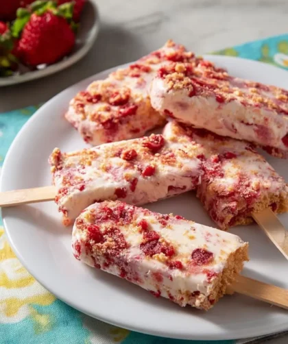Pioneer Woman Homemade Strawberry Shortcake Ice Cream Bars