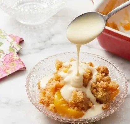 Pioneer Woman Peach Crisp With Maple Cream Sauce