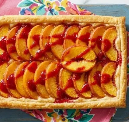 Pioneer Woman Peach Melba Tart