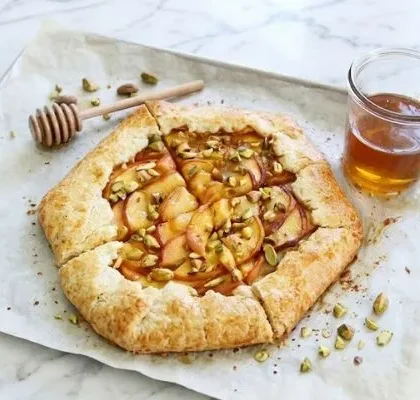 Pioneer Woman Peach Pistachio Galette