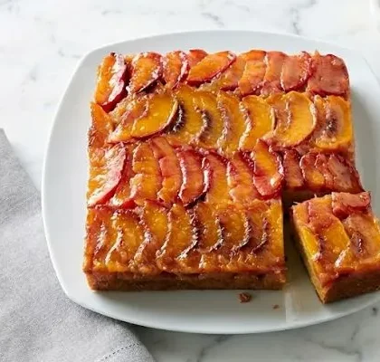 Pioneer Woman Peach-Plum Upside-Down Cake