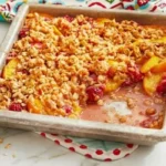 Pioneer Woman Peach-Raspberry Crisp