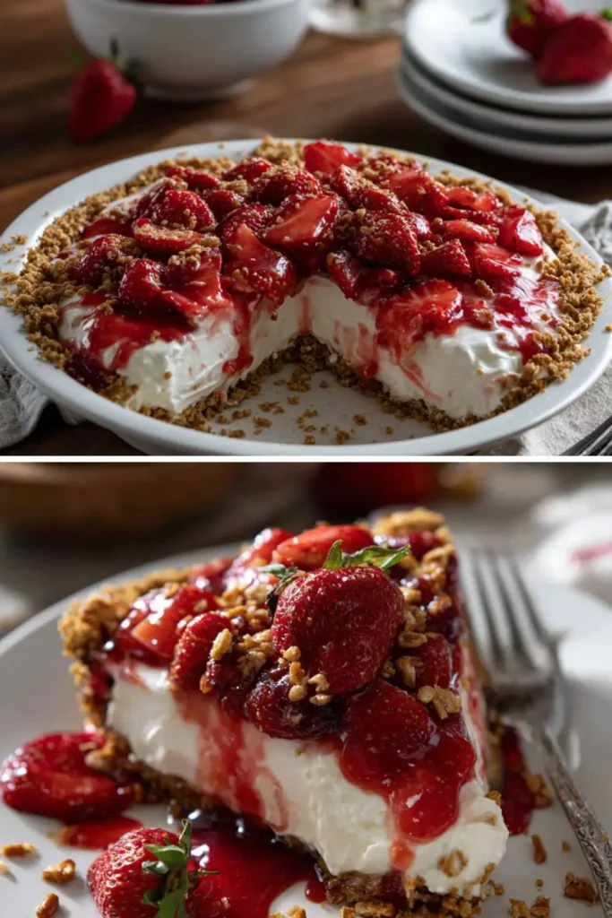 Pioneer Woman Strawberry Pretzel Pie