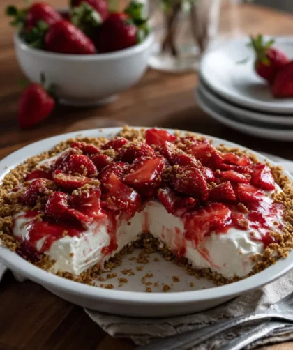 Pioneer Woman Strawberry Pretzel Pie