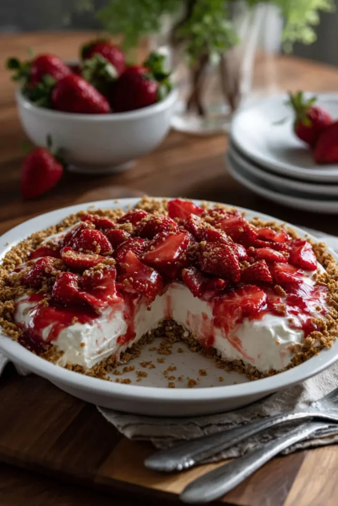 Pioneer Woman Strawberry Pretzel Pie