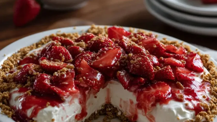 Pioneer Woman Strawberry Pretzel Pie
