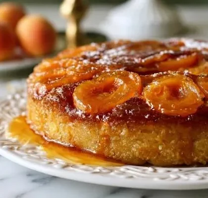 Upside-Down Apricot Cake